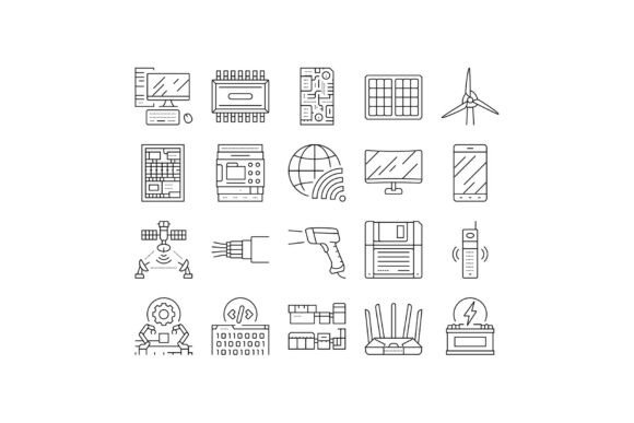 Download Industry Cybernetics Sensors Icons Set V - Premium Resources