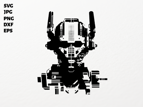Download Futuristic Robot Head SVG for Cricut - Premium Bundle